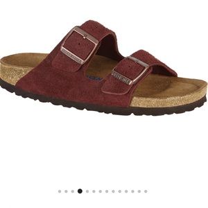 Brand New Birks - Red Suede worn once